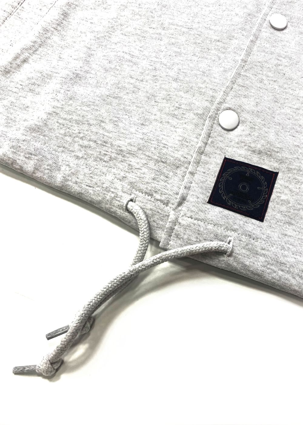 COTTON JERSEY JACKET (ASH) / コットン 天竺 コーチジャケット