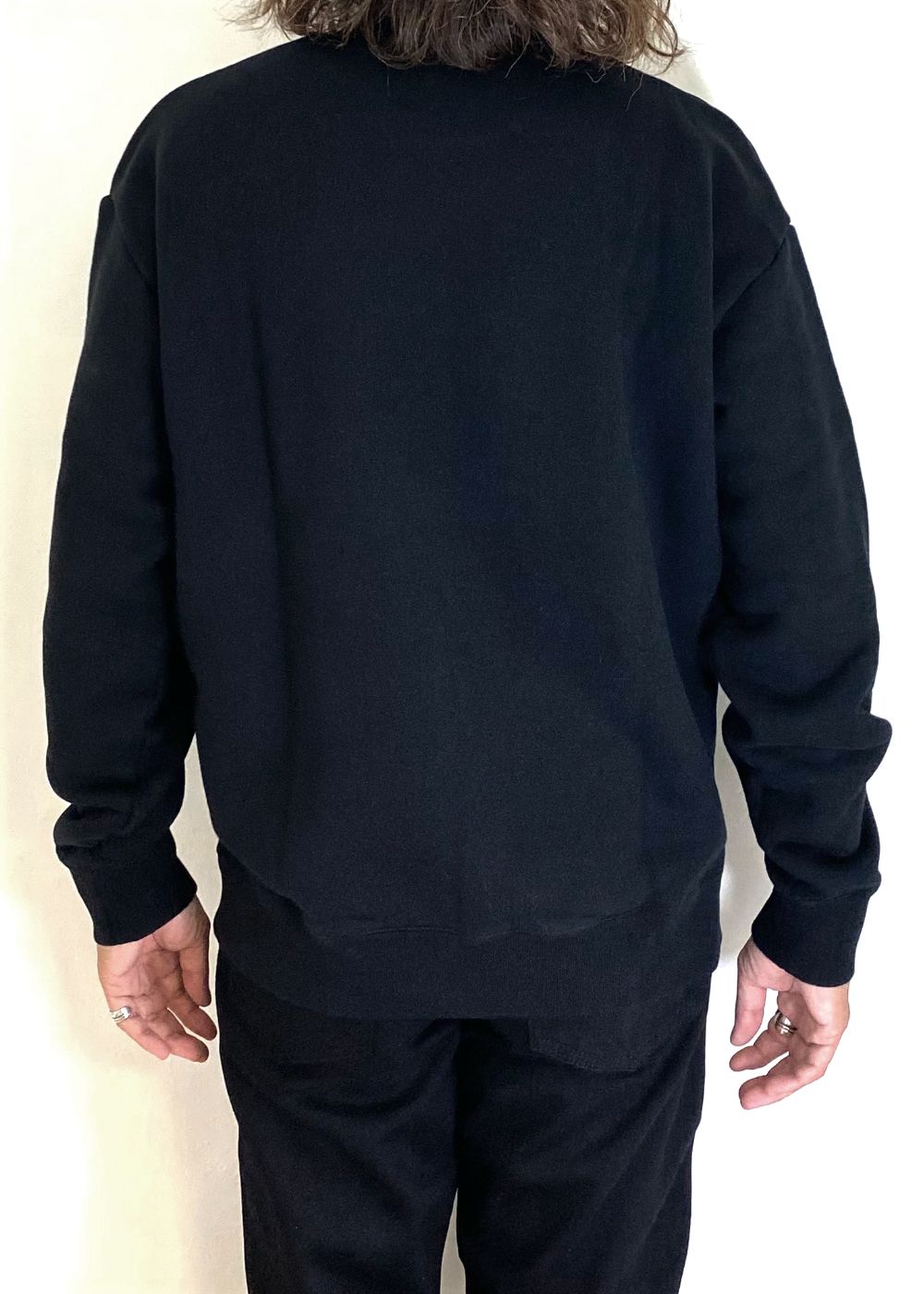 BOX LOGO SWEAT (BLACK) / ロゴ アップリケ スウェット