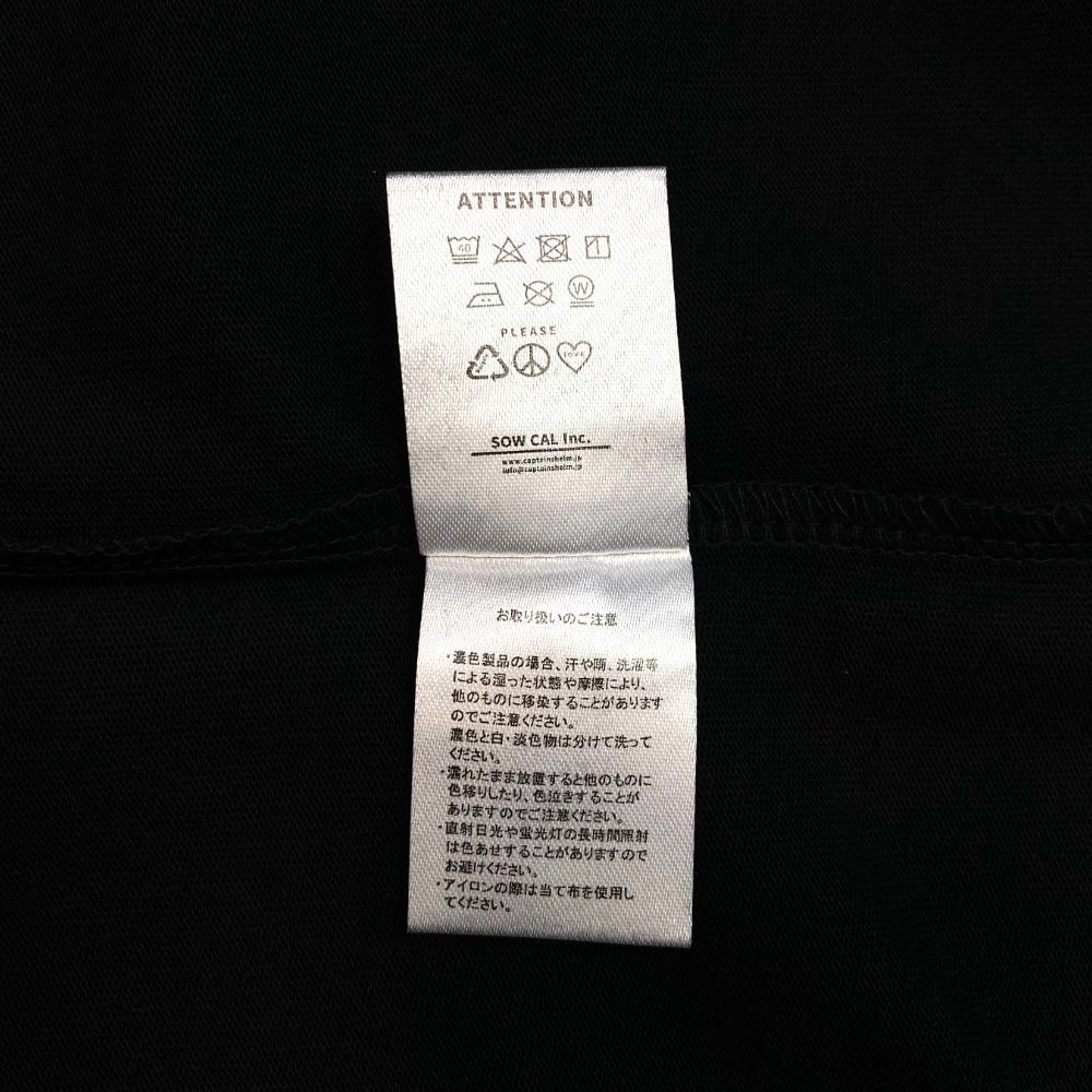 【ラスト1点】38 CAPTAINS LS TEE (BLACK) / オリジナル プリント ロンT