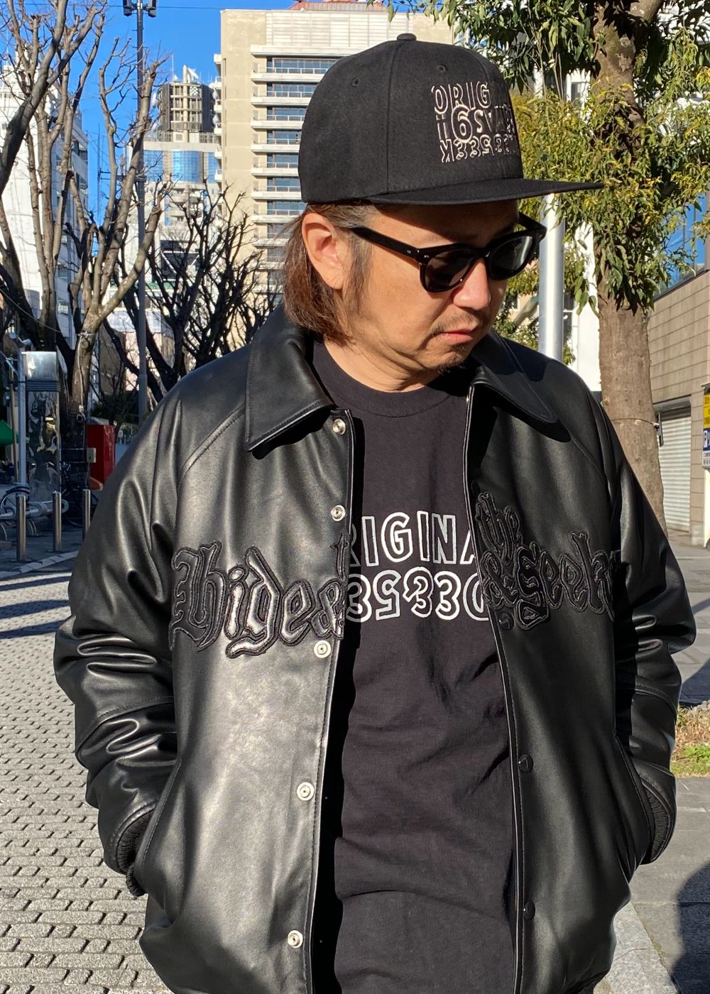 Original H&S Baseball CAP (BLACK) / 西浦徹 コラボ ロゴ 刺繍 キャップ