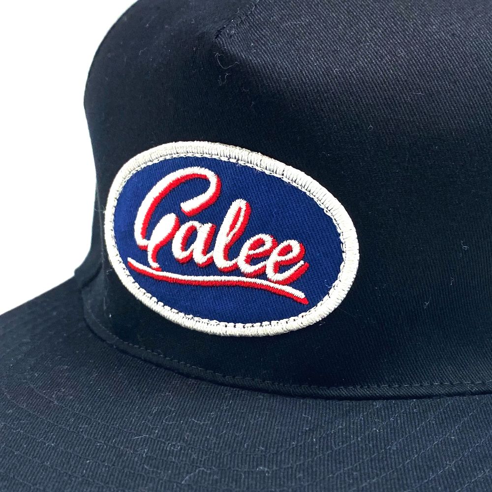 CALEE - 【ラスト1点】CL WAPPEN CAP (BLACK/BLACK