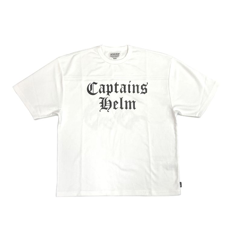 CAPTAINS HELM - FOOTBALL TEE (WHITE) / フットボール Tシャツ | LOOPHOLE 