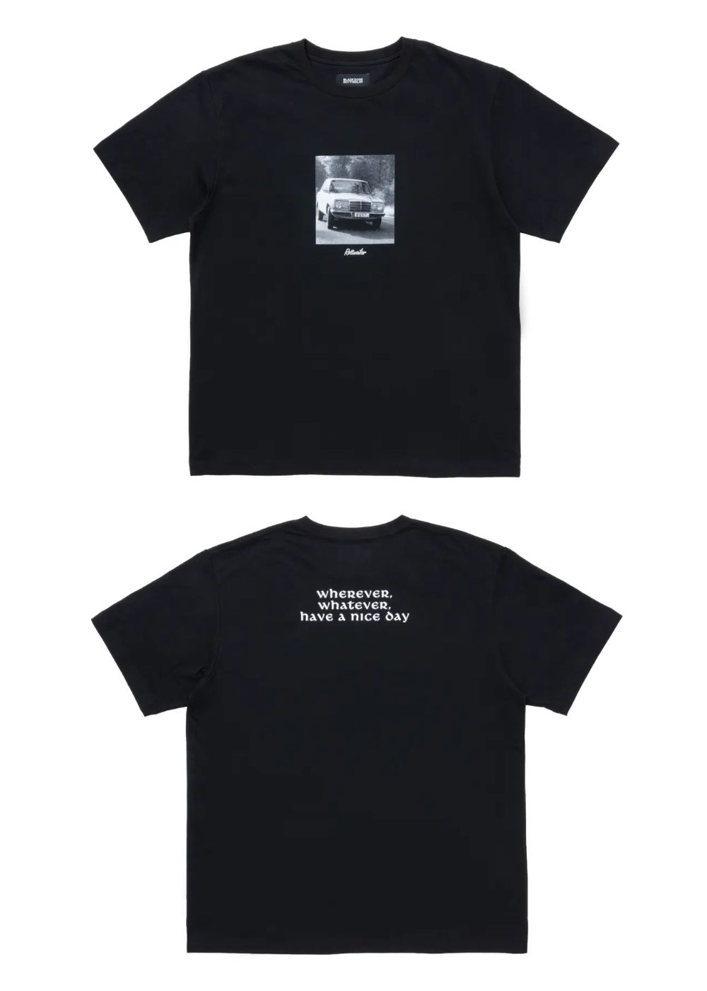 R9 PHOTO TEE (BLACK) /  オリジナル フォトプリント Tシャツ