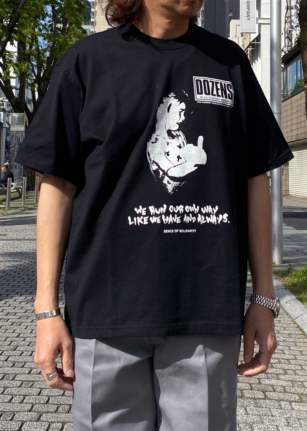 FUCK TEE (BLACK) / フォト プリント Tシャツ