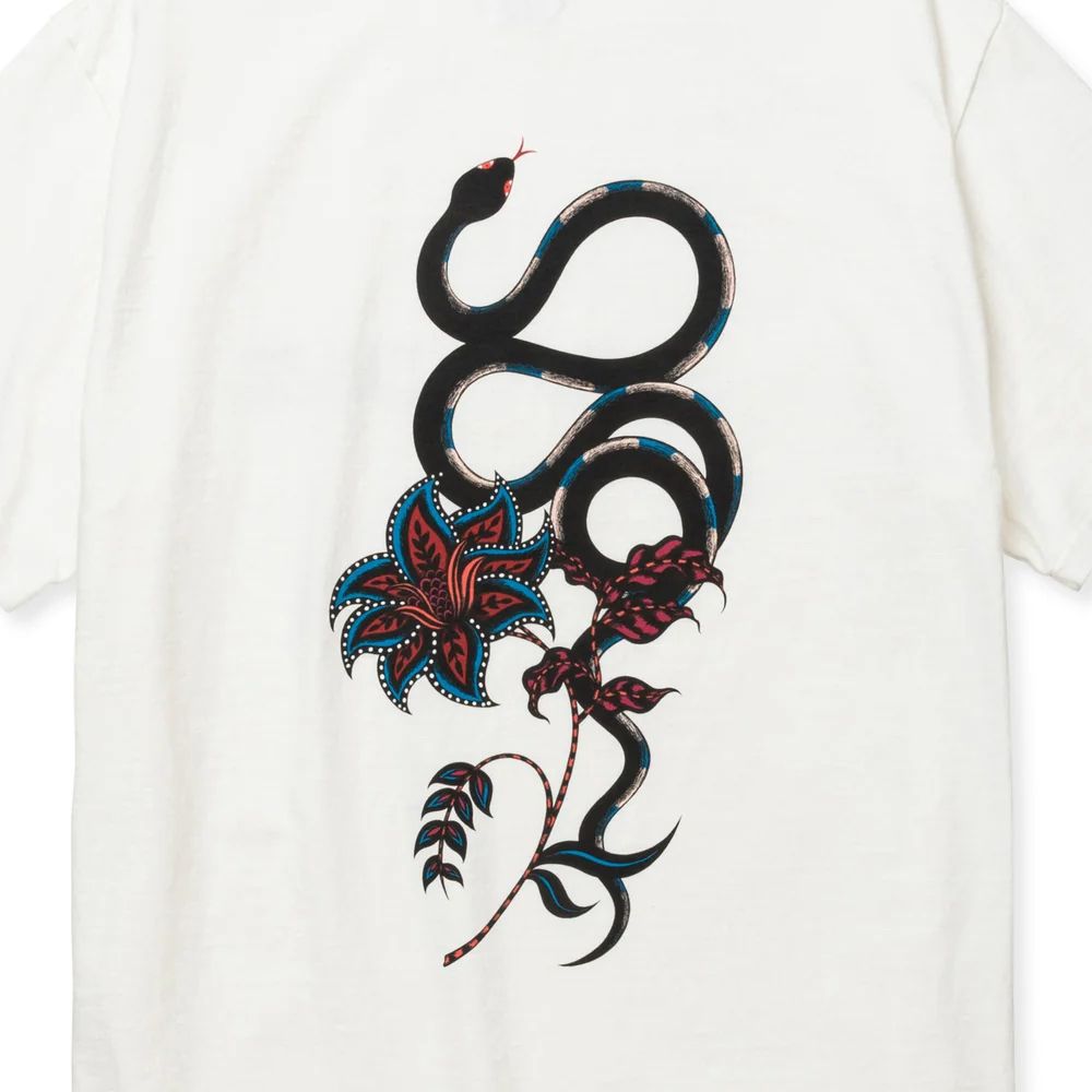 CALEE - ×MIHO MURAKAMI BINDER NECK SNAKE VINTAGE TEE