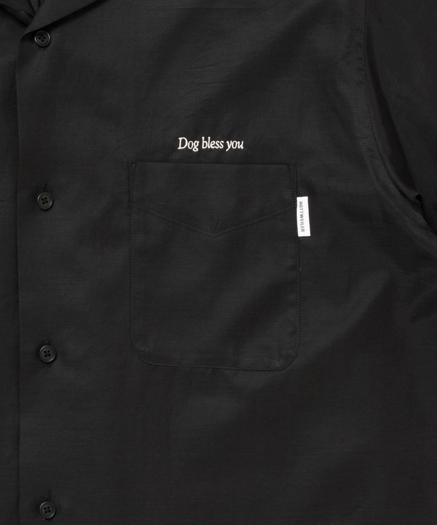 R9 BOWLER SS SHIRT (BLACK) / オープンカラー シャツ