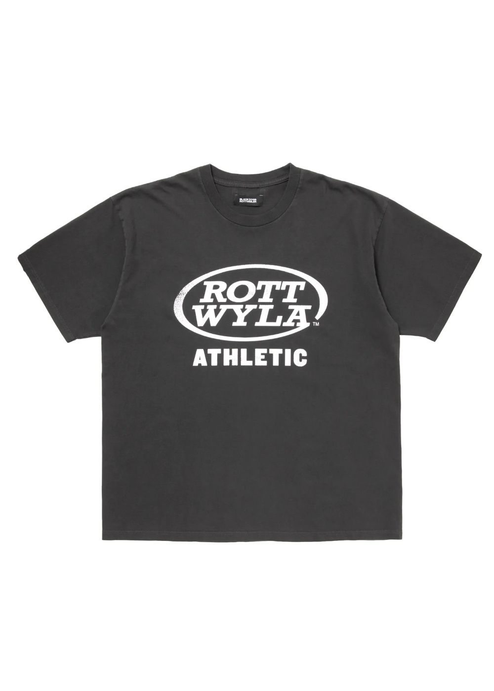 ATHLETIC TEE (BLACK) / ピグメント ボディー ロゴ プリント Tシャツ