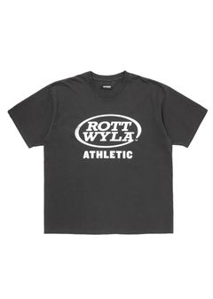 ATHLETIC TEE (BLACK) / ピグメント ボディー ロゴ プリント Tシャツ