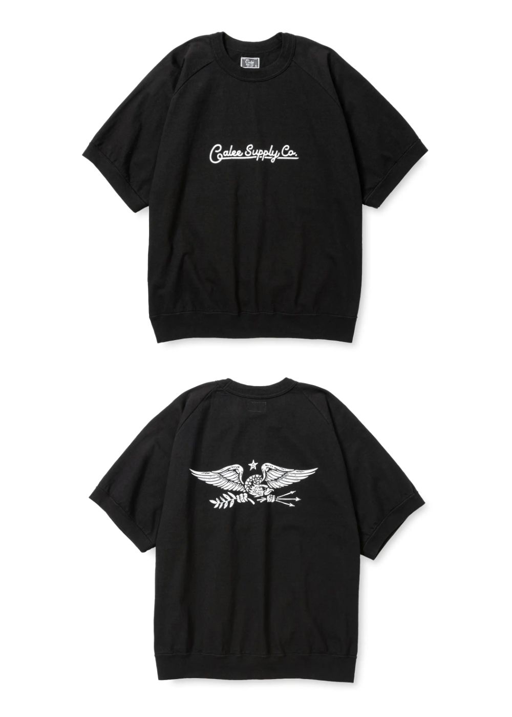 【ラスト1点】VINTAGE REPRODUCT RAGLAN S/S CS (BLACK) / ヴィンテージ 半袖スウェットタイプ ロゴプリント Tシャツ