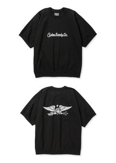 【ラスト1点】VINTAGE REPRODUCT RAGLAN S/S CS (BLACK) / ヴィンテージ 半袖スウェットタイプ ロゴプリント Tシャツ