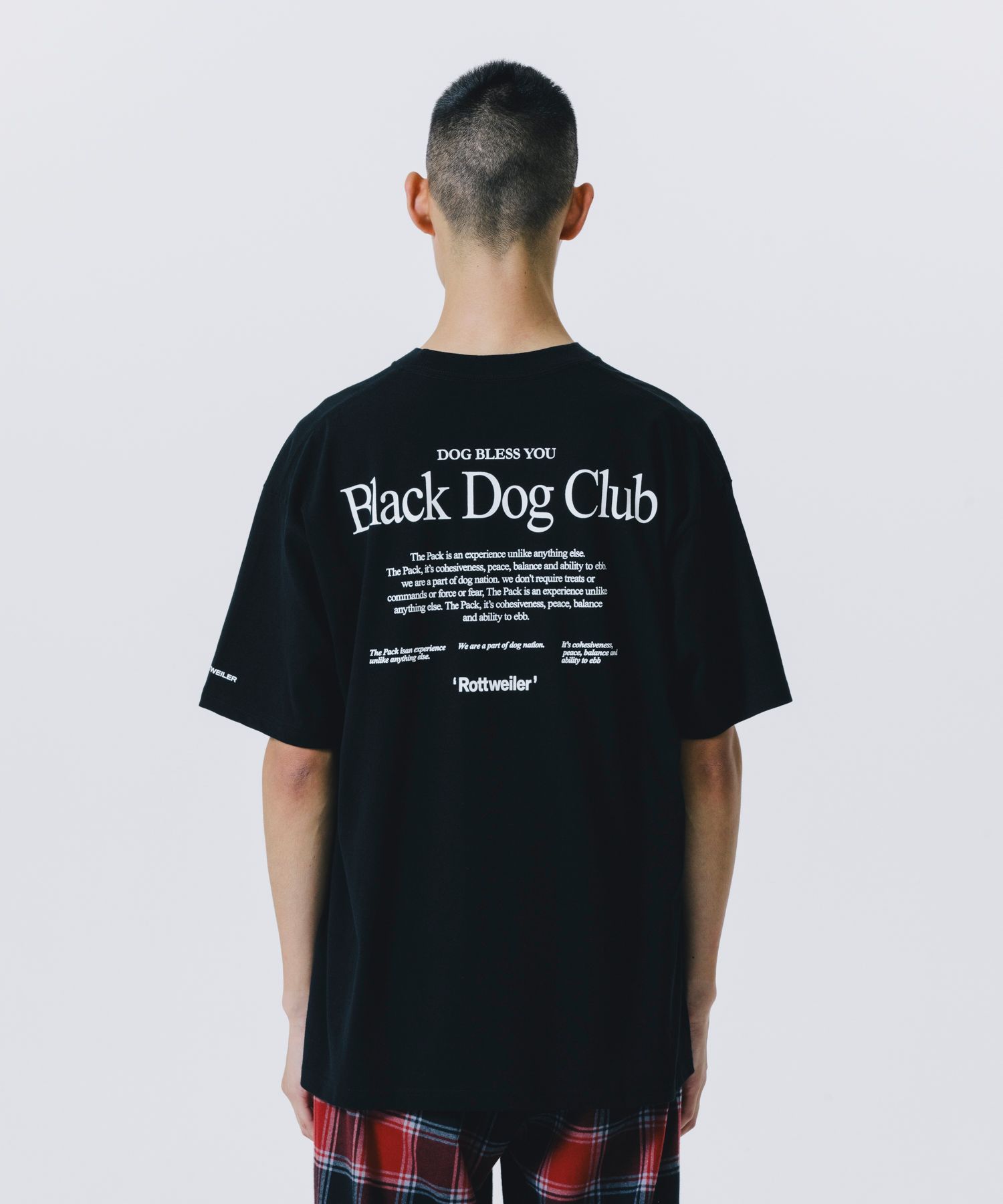 RW TEE (BLACK) / ロゴ プリント Tシャツ