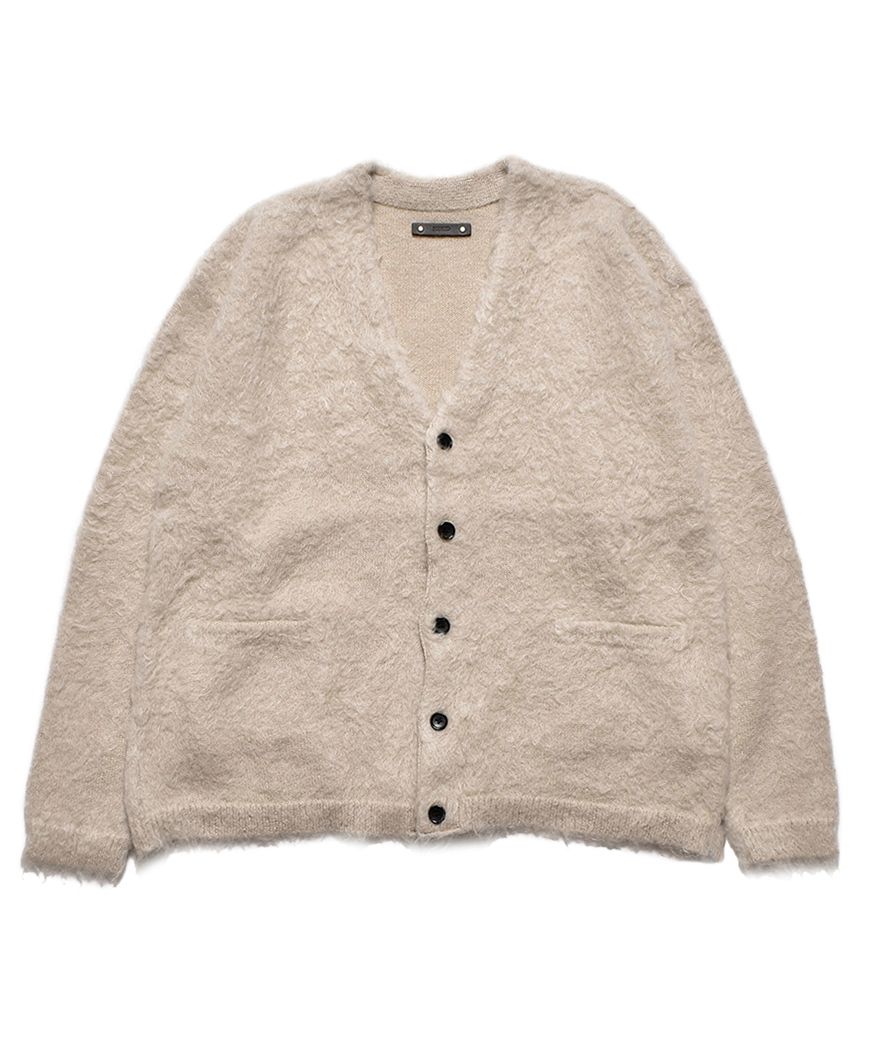 MINEDENIM - 【ラスト1点】Shaggy Mohair Knit Cardigan (BEI