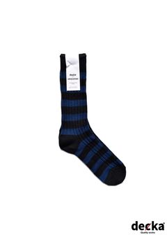 ×decka Border Rib SOX (BPT) / デッカ コラボ ボーダー ソックス