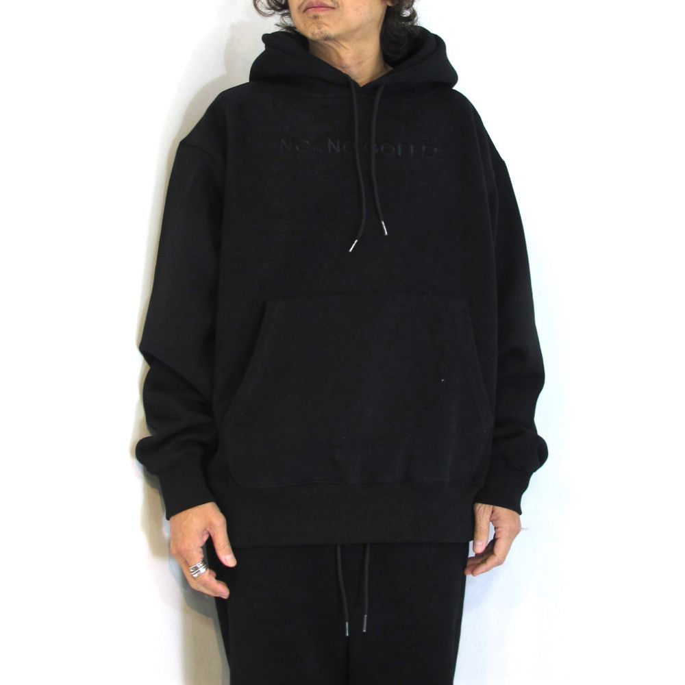 ヘビーオンスビックシルエットパーカー (BLACK)