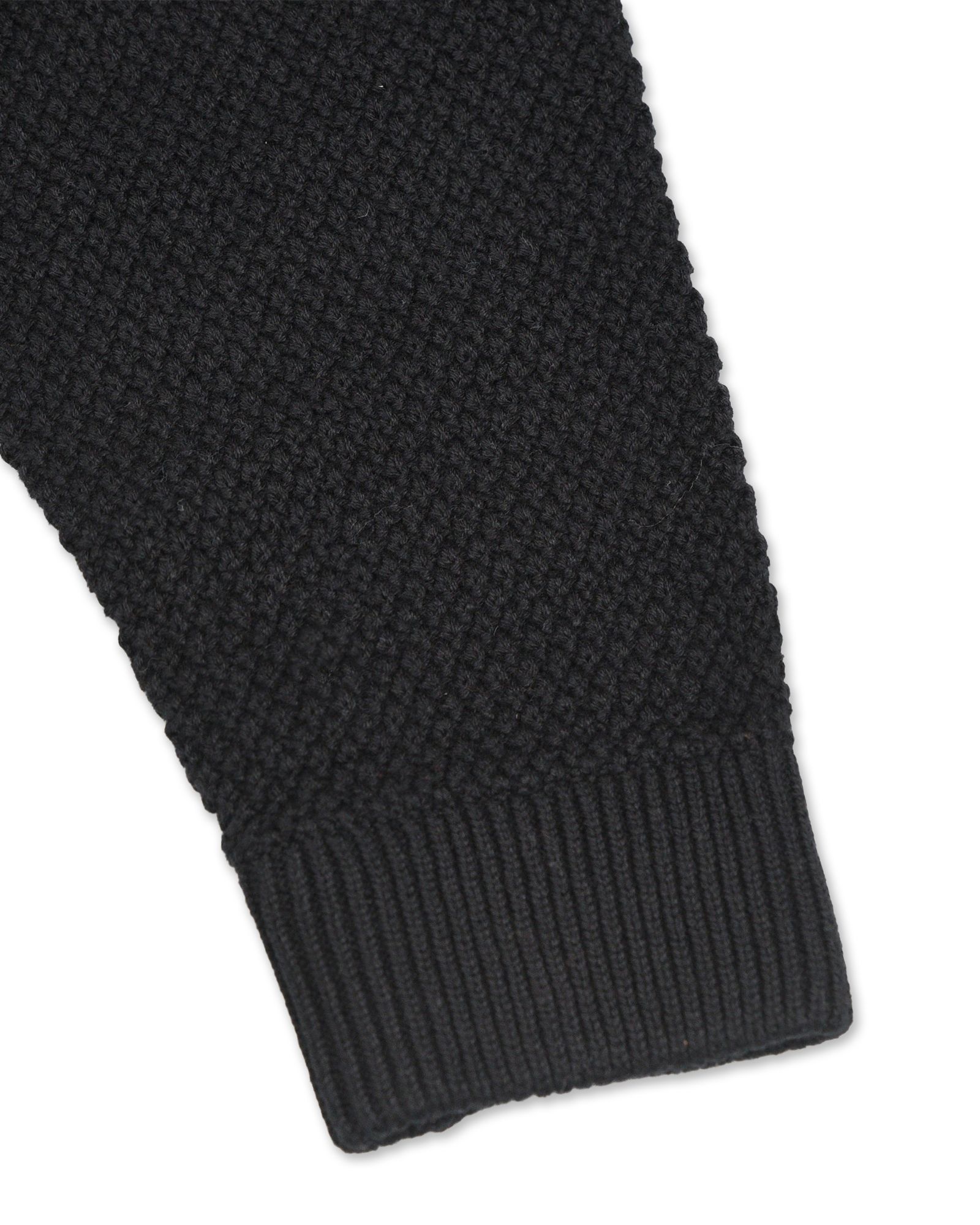 WAFFLE CARDIGAN (BLACK) / ワッフル カーディガン