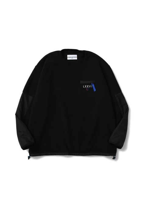TOOL FLEECE (BLACK) / フリース×ナイロン カットソー
