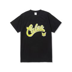 STRETCH CALEE COLLAGE LOGO TEE (BLACK) / カレッジロゴ オリジナル ストレッチ Tシャツ