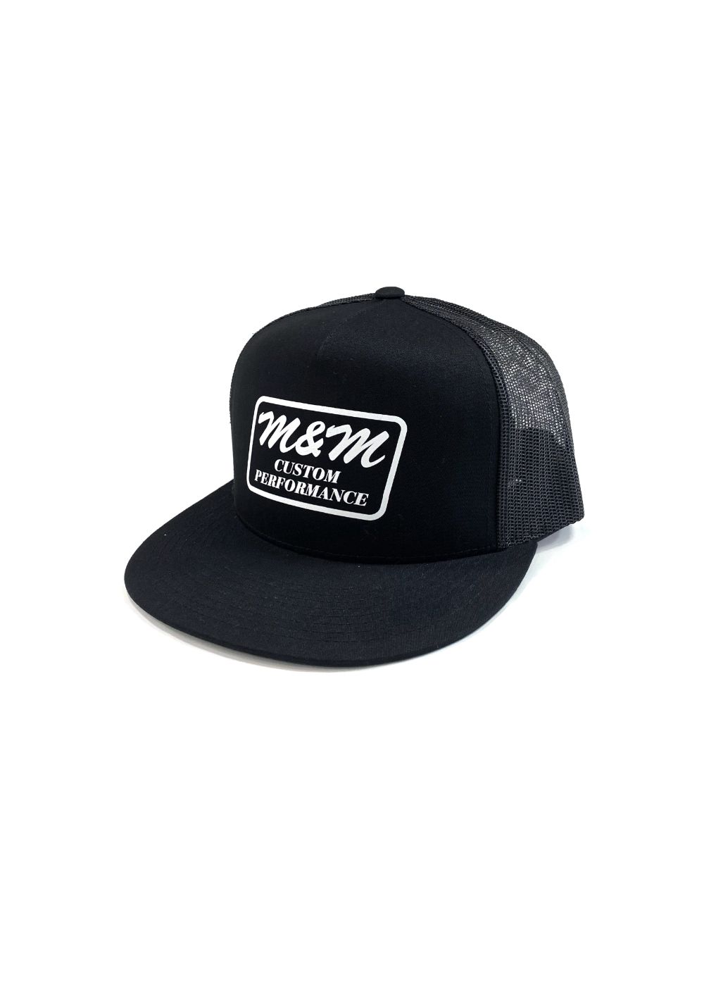 Classic Trucker Mesh Cap (BLACK) / ロゴ プリント メッシュキャップ