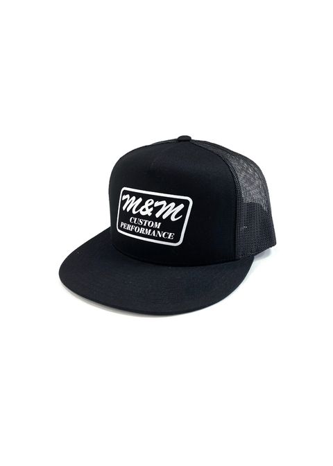 Classic Trucker Mesh Cap (BLACK) / ロゴ プリント メッシュキャップ