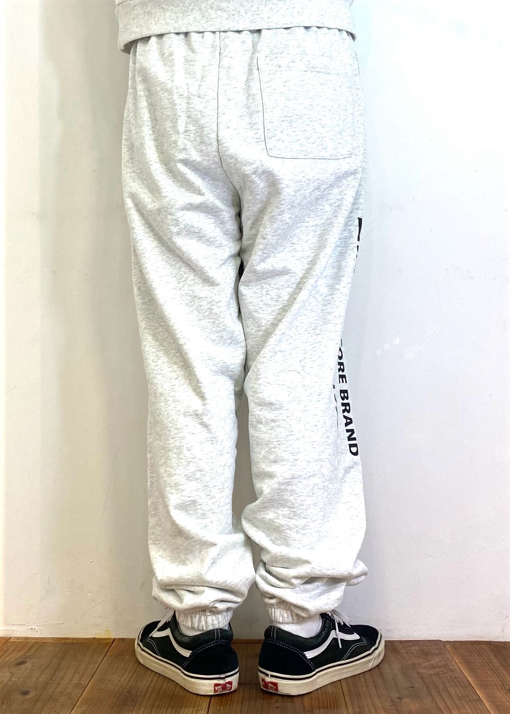 【ラスト1点】H&S Sweat Pant (LIGHT GRAY) / オリジナル セットアップスウェットパンツ / セットアップ可能