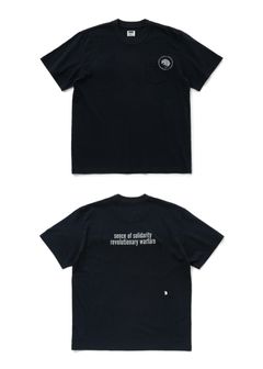 CIRCLE POCKET TEE BACK PRINT (BLACK) / サークルロゴ ポケット Tシャツ