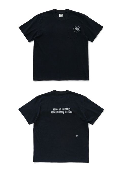 CIRCLE POCKET TEE BACK PRINT (BLACK) / サークルロゴ ポケット Tシャツ