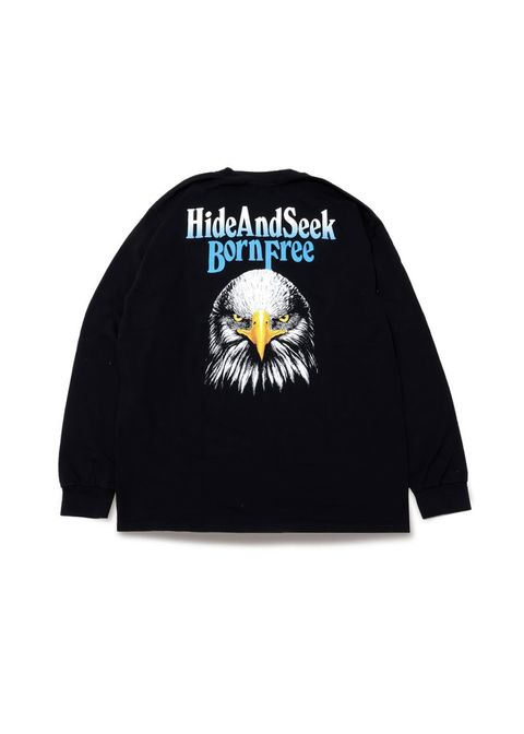EAGLE L/S TEE (BACK) (BLACK) / イーグル プリントTee (バック)