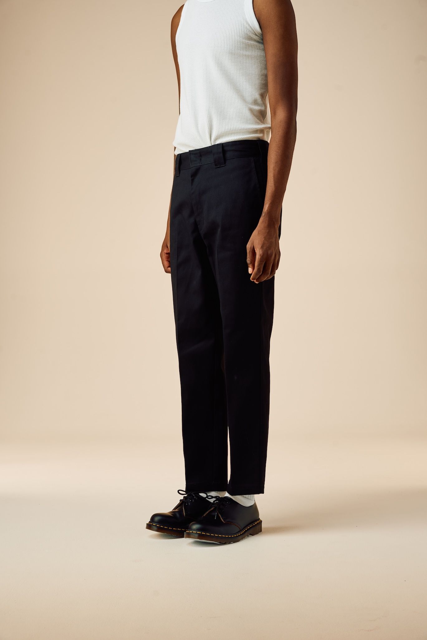 10/L DICKIES SLIM FIT PANTS "BENEDICT" (BLACK) / ディッキーズ コラボチノパンツ