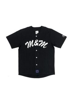 COTTON BASEBALL SHIRT (BLACK) / コットン天竺 ベースボール シャツ