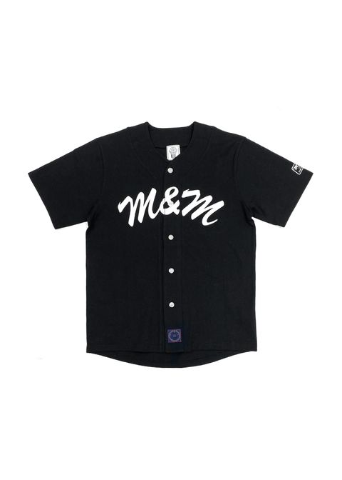 COTTON BASEBALL SHIRT (BLACK) / コットン天竺 ベースボール シャツ