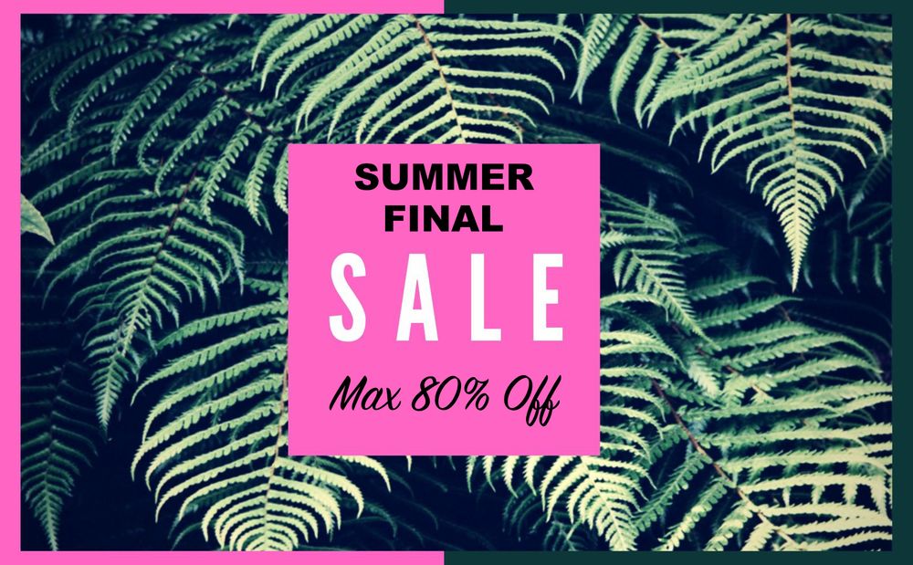 2020 SUMMER FINAL SALE / 本日21時よりスタート致します！