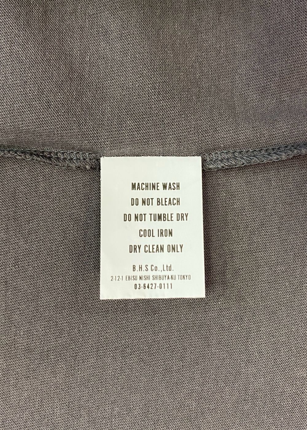 CIRCLE POCKET TEE BACK PRINT (CHARCOAL) / サークルロゴ ポケット Tシャツ