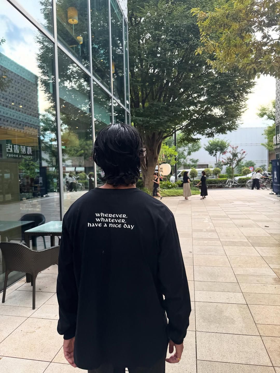 【ラスト1点】R9 PHOTO LS TEE (BLACK) /  オリジナル フォトプリント Tシャツ