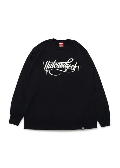 Cursive Logo L/S Tee (BLACK) / ロゴプリント ロングスリーブ Tシャツ