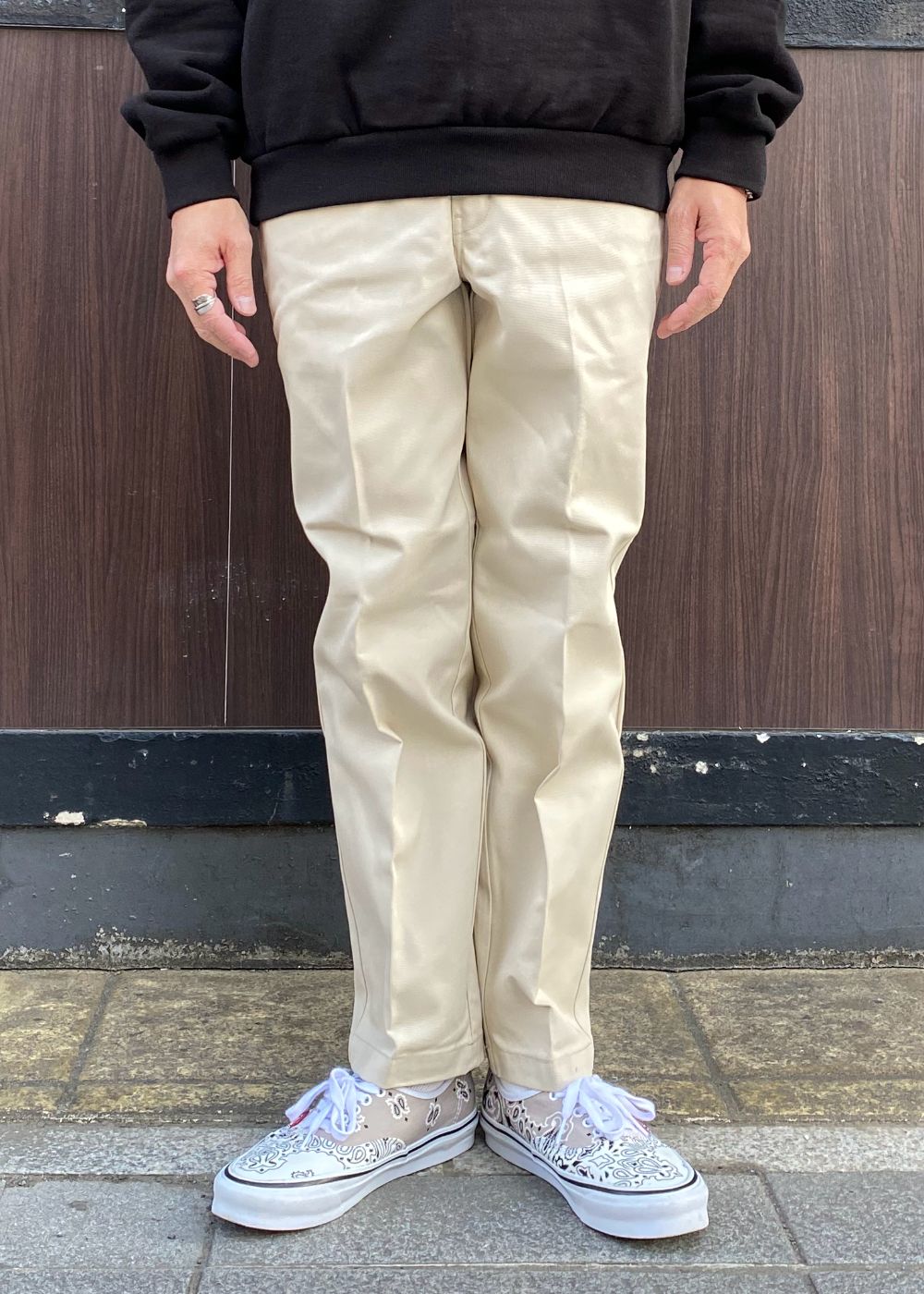 10/L DICKIES SLIM FIT PANTS "BENEDICT" (IVORY) / ディッキーズ コラボチノパンツ