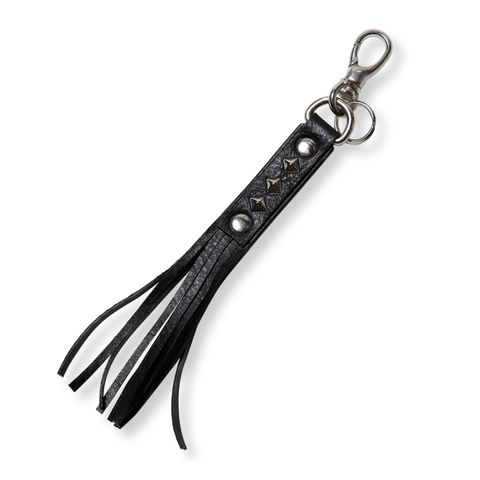 STUDS LEATHER ASSORT KEY RING <TYPE 1 > (BLACK A) / スタッズ レザー キーリング