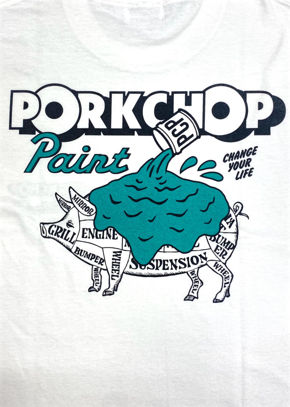 PCP PORK TEE (WHITE) / PCP ポーク Tシャツ