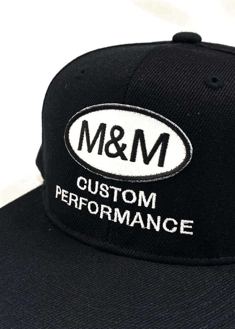 Flat Visor Cap (BLACK) / ロゴ ワッペン ベースボール キャップ