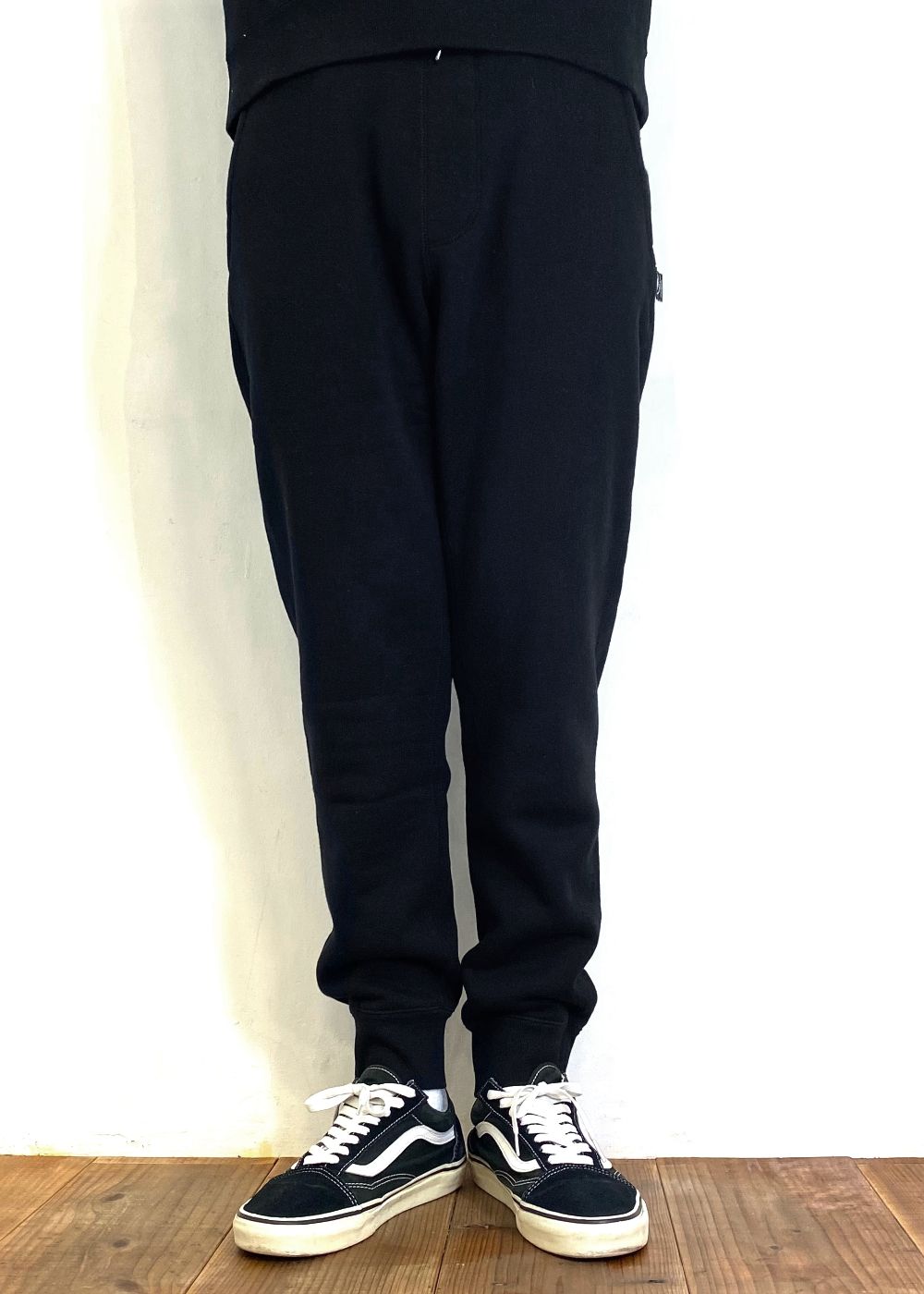 【ラスト1点】FLEECE JOGGER SWEAT PANTS (BLACK) / セットアップ ジョガー スウェット パンツ