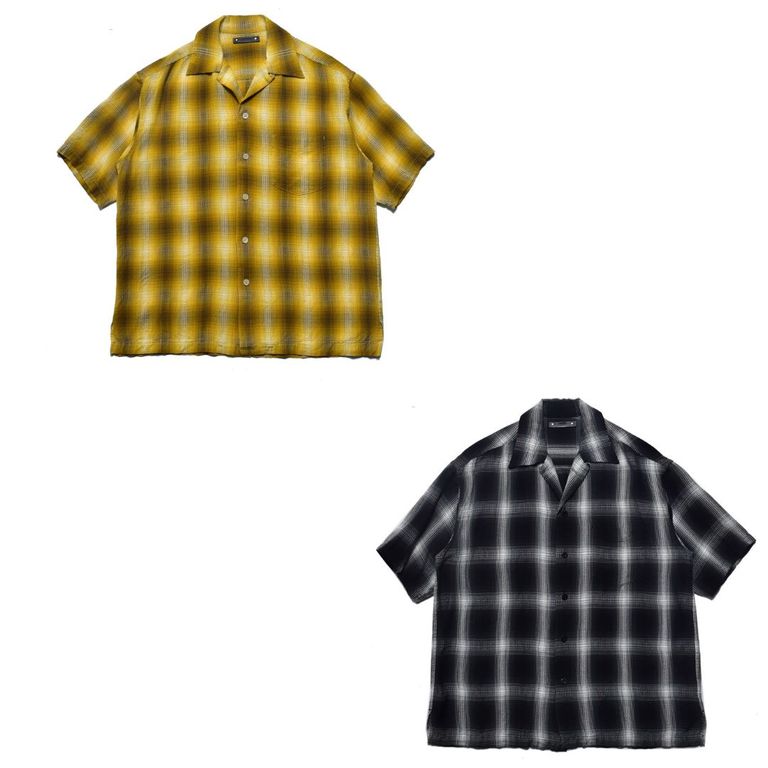 MINEDENIM 新作販売告知 / 夏のアメカジスタイルに上品さが加わる半袖チェックシャツ。