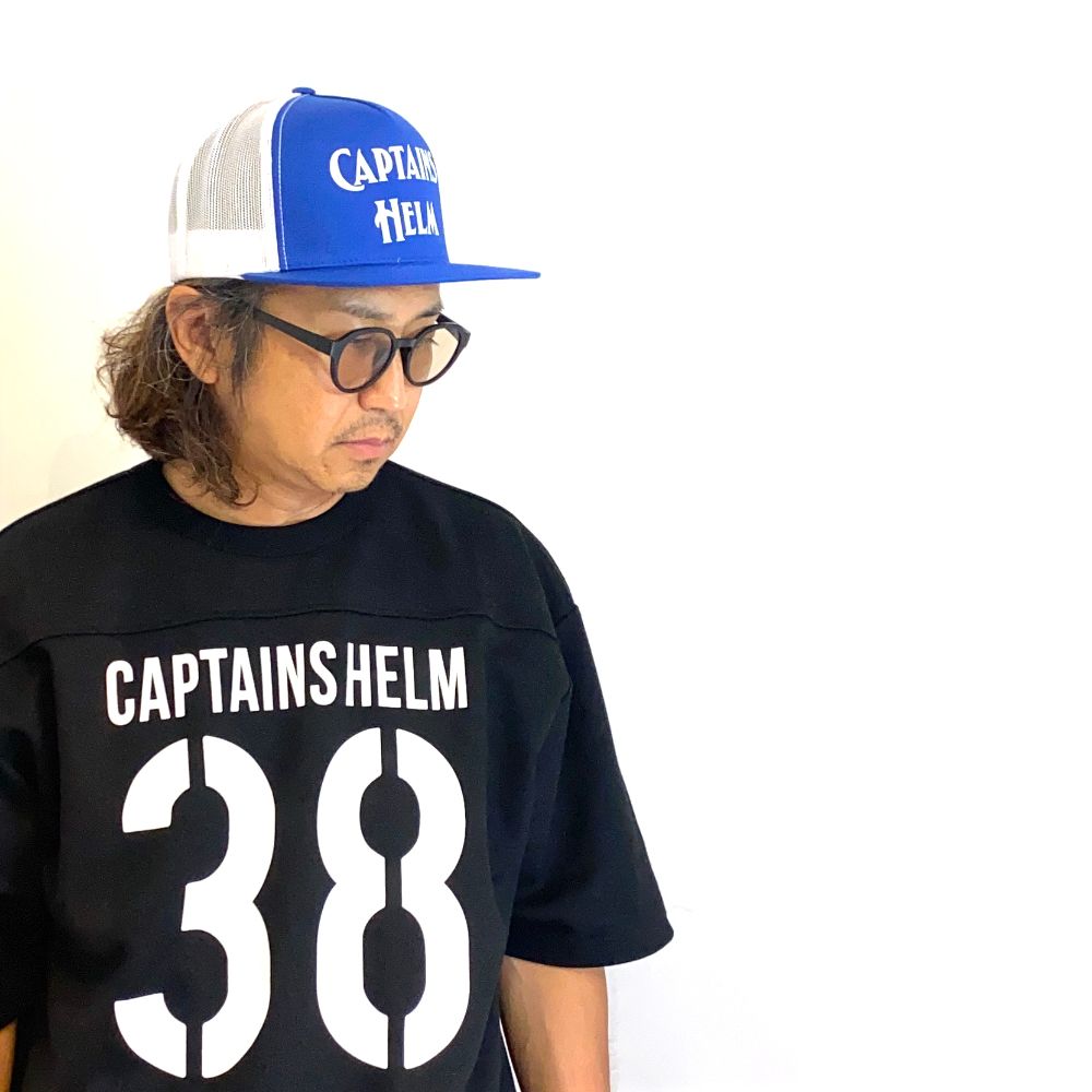 CAPTAINS HELM - CLASSIC LOGO MESH CAP (WHITE) / ロゴメッシュキャップ | LOOPHOLE