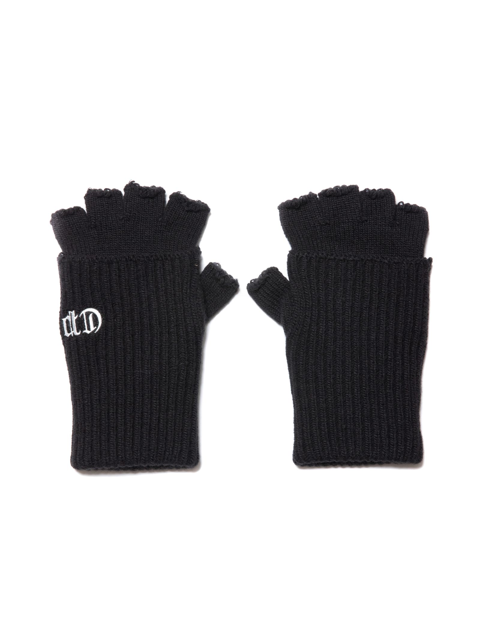 COOTIE PRODUCTIONS - Lowgauge Fingerless Knit Glove (BLACK