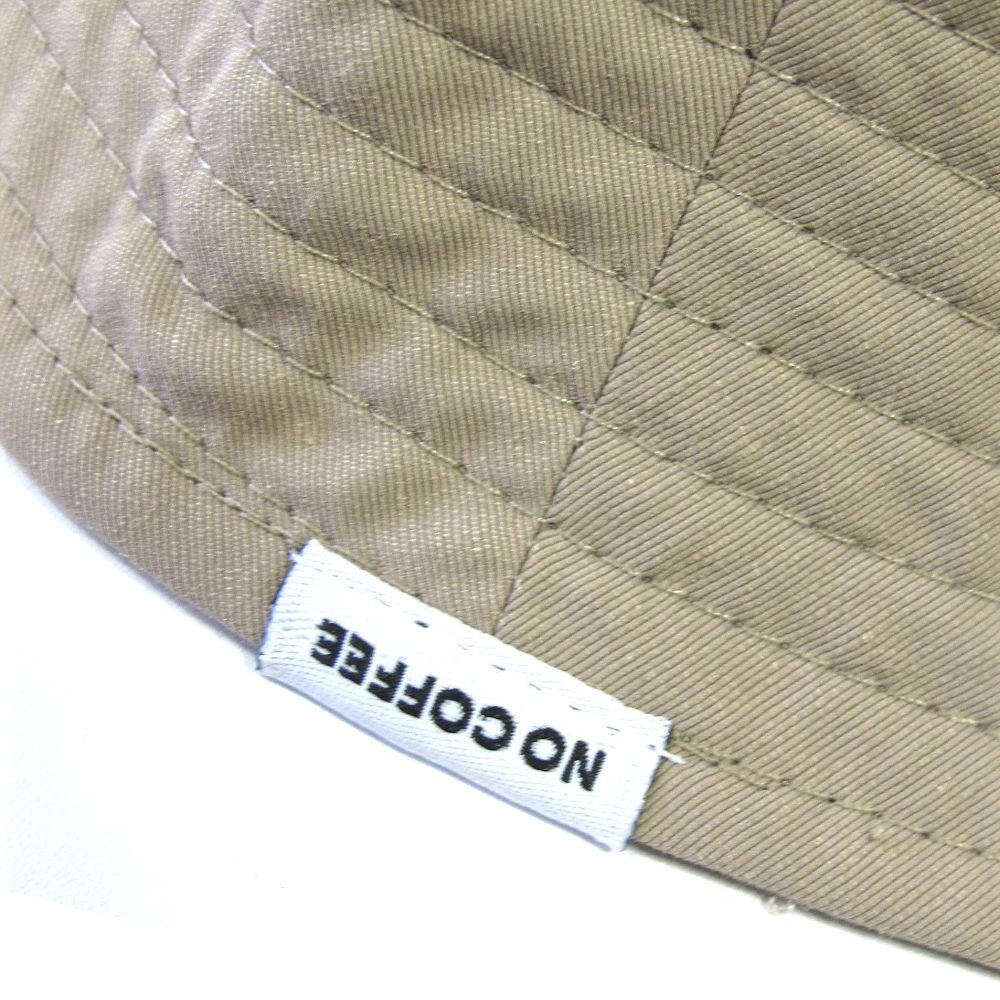 コットンナイロン バケットハット (BEIGE)