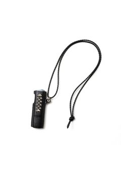 STUDS LEATHER IQOS CASE (BLACK/BLACK) / スタッズ レザー アイコス ケース