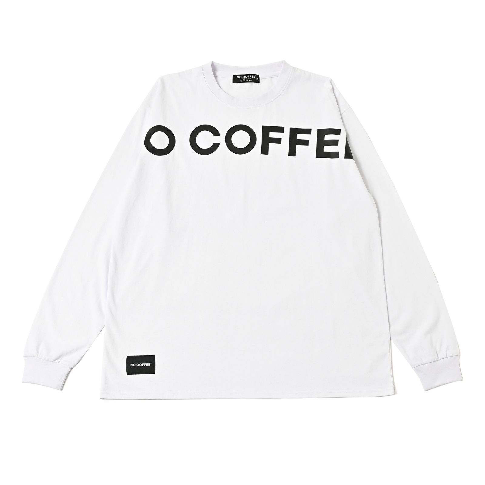 NC BY NO COFFEE - ビッグロゴプリントL/S TEE (WHITE) | LOOPHOLE