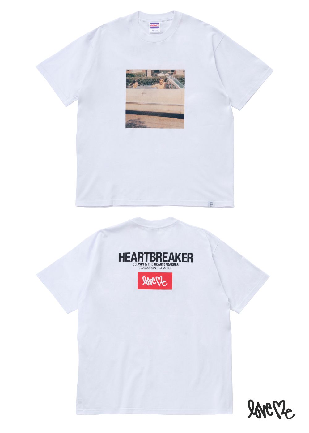 S/S LOVE ME LOGO TEE "BYERS" (WHITE) / カーティス・クリグ コラボ フォトTee