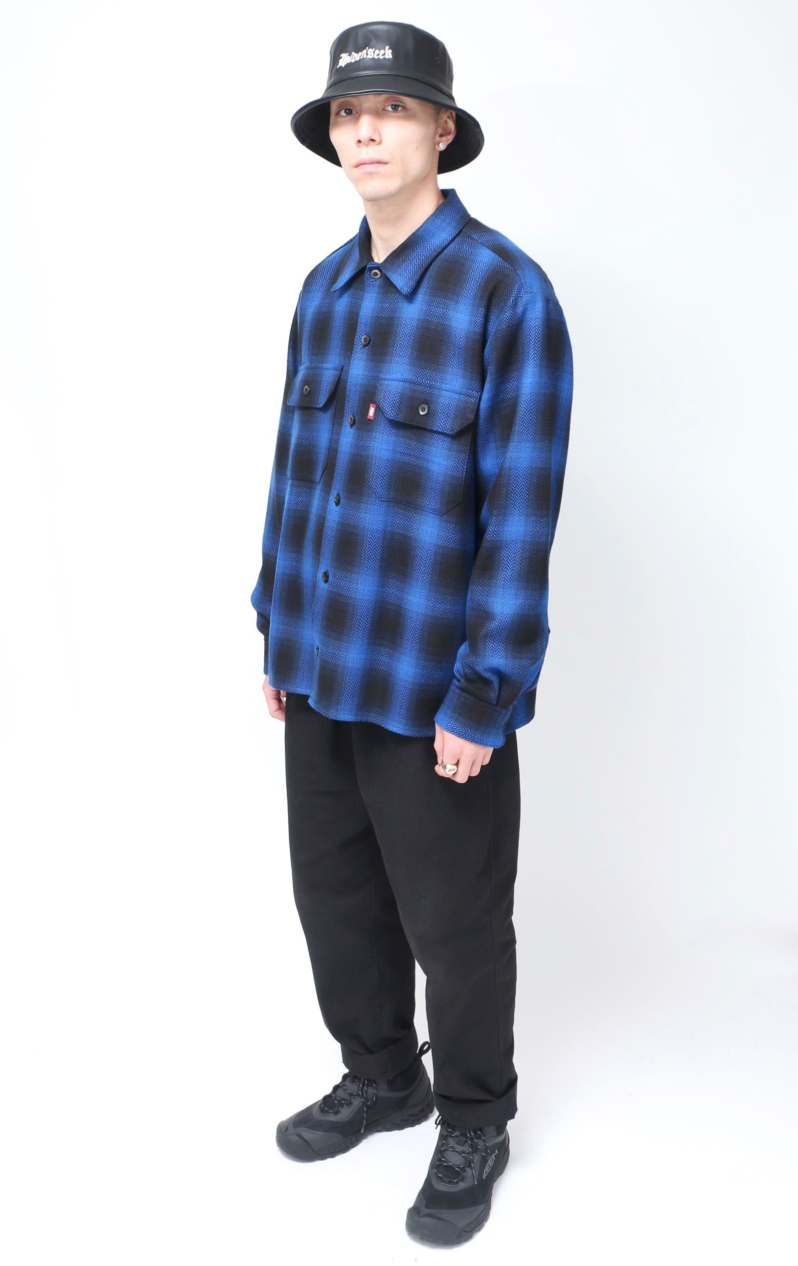 HIDE AND SEEK Ombre Check Shirt キムタク着 L | brandfire.ba