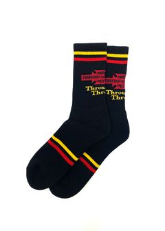 BAR&SHIELD SOX (BLACK) / ジャガード ロゴ ソックス