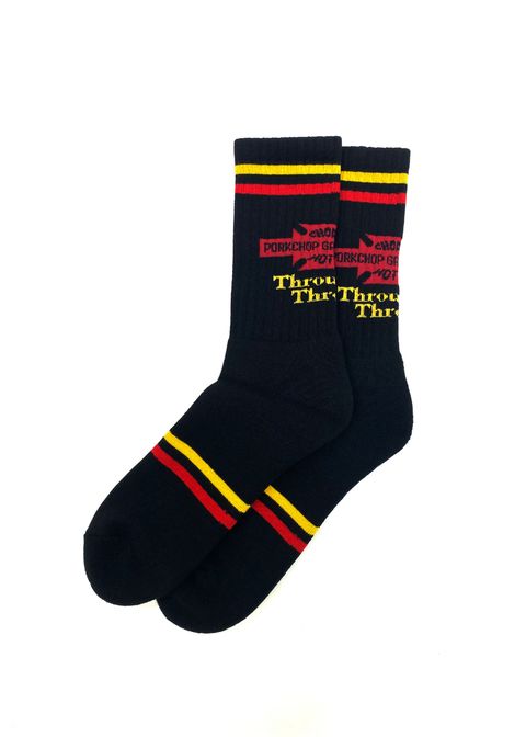 BAR&SHIELD SOX (BLACK) / ジャガード ロゴ ソックス