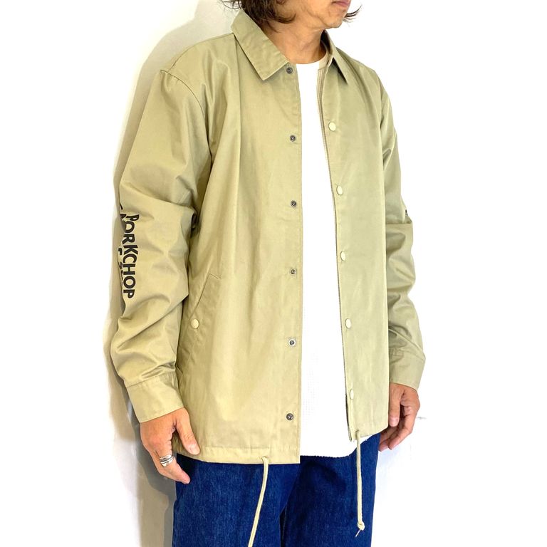 PORKCHOP GARAGE SUPPLY - NOTHING DEVIL COACH JKT (BEIGE  